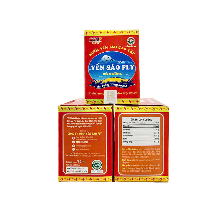 Yến sào Fly có đường (lọ)