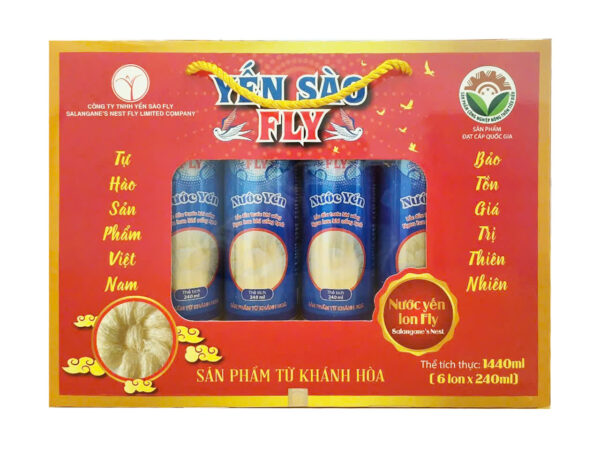 Nước Yến Lon Fly hộp (6 lon)